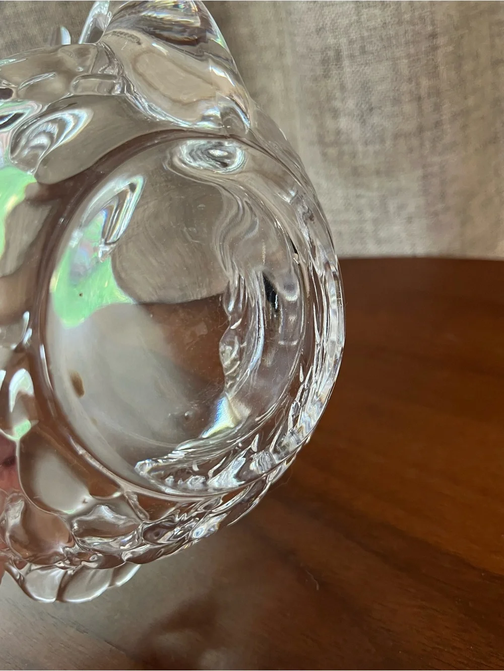 Vintage Cambridge Glass Clear Swan Pre 50’s Candy Dish Bowl